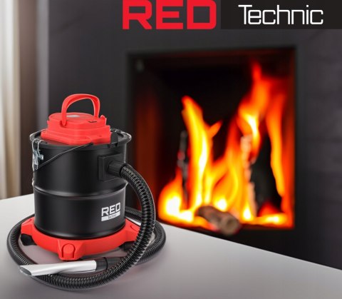 Odkurzacz Kominkowy Przemysłowy 2000W Red Technic Filtr Hepa Dmuchawa 20L