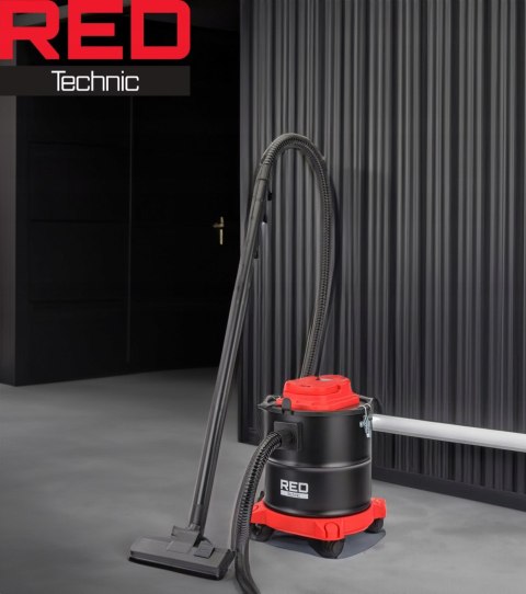 Odkurzacz Kominkowy Przemysłowy 2000W Red Technic Filtr Hepa Dmuchawa 20L