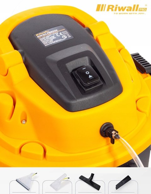 Odkurzacz Piorący Riwall 6W1 2200W Filtr Hepa Mokro-Sucho Dywany