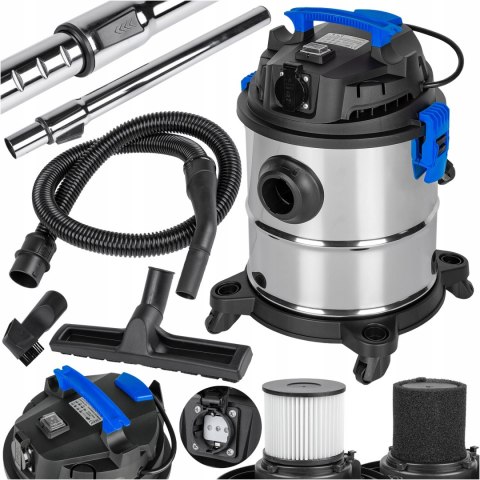 Odkurzacz Przemysłowy 2200W Mokro-Sucho Separator Dmuchawa Filtr Hepa 25L