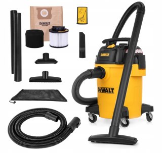 Odkurzacz Przemysłowy Dewalt Dxv23pl Bezworkowy Sucho/Mokro Dmuchawa 1050W