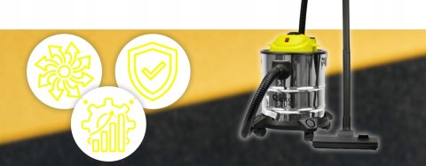 Odkurzacz Przemysłowy Karcher 2200W 20L Bezworkowy Z Otrząsaczem I Dmuchawą