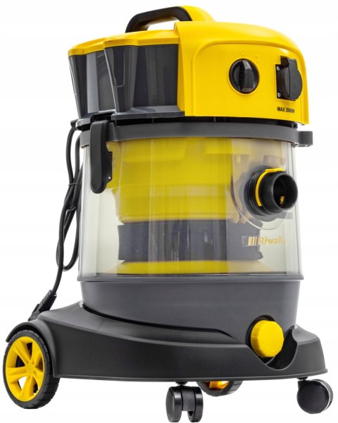 Odkurzacz Przemysłowy Riwall Czechu 3500 5W1 Do Gipsu, Pyłu Sucho/Mokro 25L
