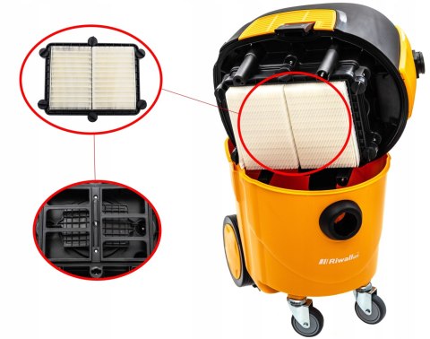 Odkurzacz Przemysłowy Riwall Pro Vlodek 3600 7W1 Do Gipsu 30L Afcs Gniazdo