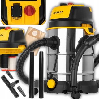 Odkurzacz Przemysłowy Stanley 30L 1600W Mokr-Suchy Z Filtr Hepa