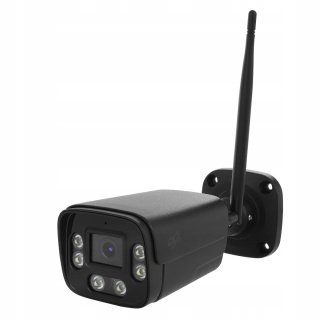BEZPRZEWODOWA KAMERA ZEWNĘTRZNA WIFI IP 4Mpx CZARNA TUBA APLIKACJA TUYA DVS