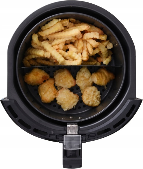 BEZTŁUSZCZOWA BIAŁA FRYTKOWNICA 5,7L 1800W LCD AIR FRYER - ZDROWE GOTOWANIE