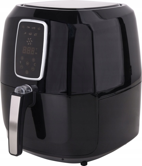 BEZTŁUSZCZOWA FRYTKOWNICA POWIETRZNA 1800W 5,2L Z LED - FRYTKOWNICA CZARNA