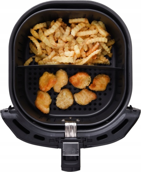BEZTŁUSZCZOWA FRYTKOWNICA POWIETRZNA 1800W 5,2L Z LED - FRYTKOWNICA CZARNA