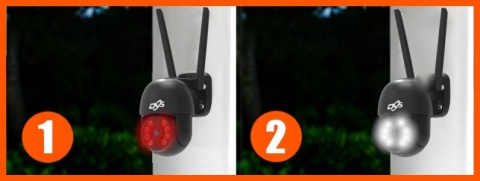 CZARNA KAMERA OBROTOWA WIFI 4MP TUYA SMART AUTO-TRACKING IP66 Z ZASILACZEM