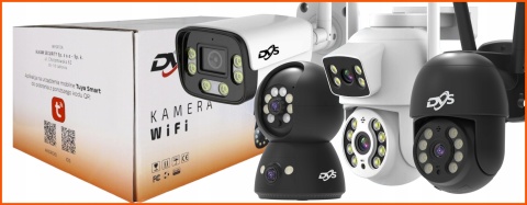 CZARNA KAMERA OBROTOWA WIFI 4MP TUYA SMART AUTO-TRACKING IP66 Z ZASILACZEM