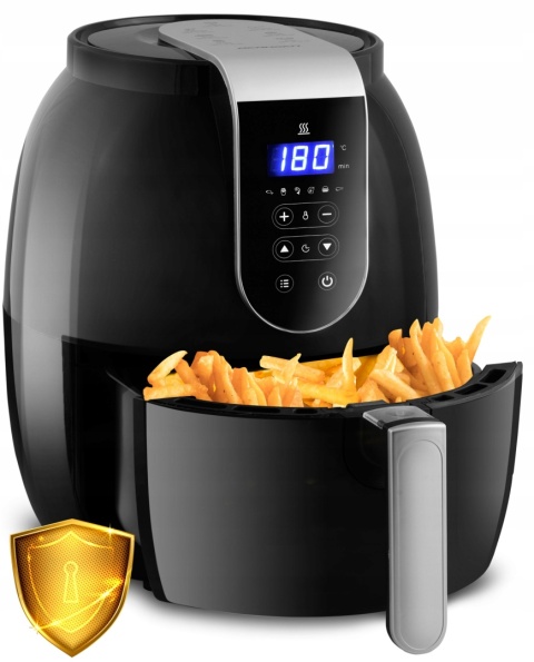 FRYTKOWNICA BEZTŁUSZCZOWA 3.6L, MOCNA, ZDROWE SMAŻENIE, NOWOCZESNY DESIGN