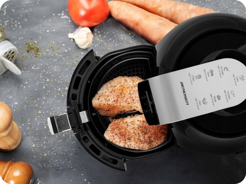 FRYTKOWNICA BEZTŁUSZCZOWA 3.6L, MOCNA, ZDROWE SMAŻENIE, NOWOCZESNY DESIGN