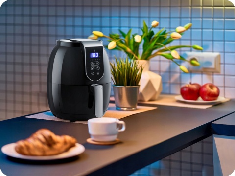 FRYTKOWNICA BEZTŁUSZCZOWA 3.6L, MOCNA, ZDROWE SMAŻENIE, NOWOCZESNY DESIGN