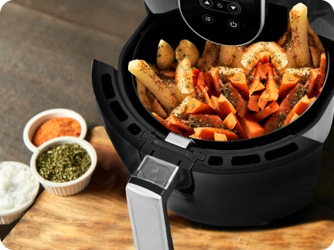 FRYTKOWNICA BEZTŁUSZCZOWA 3.6L, MOCNA, ZDROWE SMAŻENIE, NOWOCZESNY DESIGN