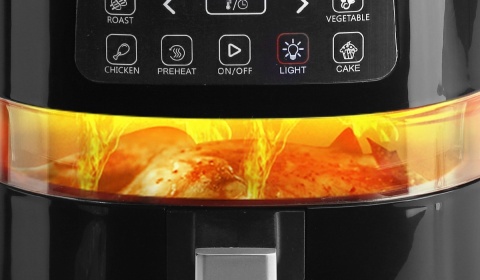 FRYTKOWNICA BEZTŁUSZCZOWA AIGOSTAR 4L 1600W LED, 7 PROGRAMÓW GOTOWANIE