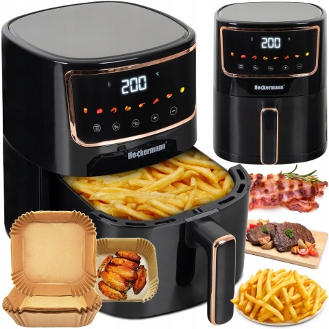 FRYTKOWNICA BEZTŁUSZCZOWA AIR FRYER 1800W 4,7L - DUŻA, ENERGOOSZCZĘDNA