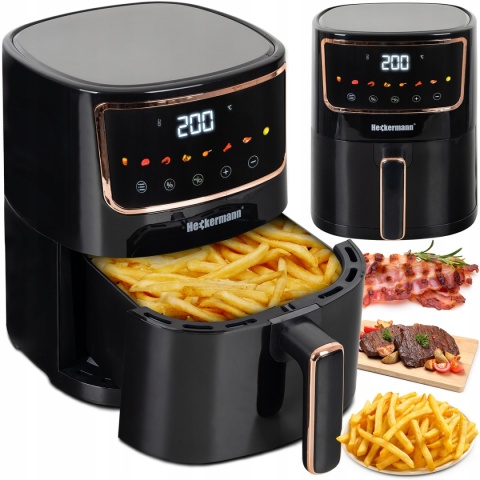 FRYTKOWNICA BEZTŁUSZCZOWA AIR FRYER 1800W 4,7L - DUŻA, ENERGOOSZCZĘDNA