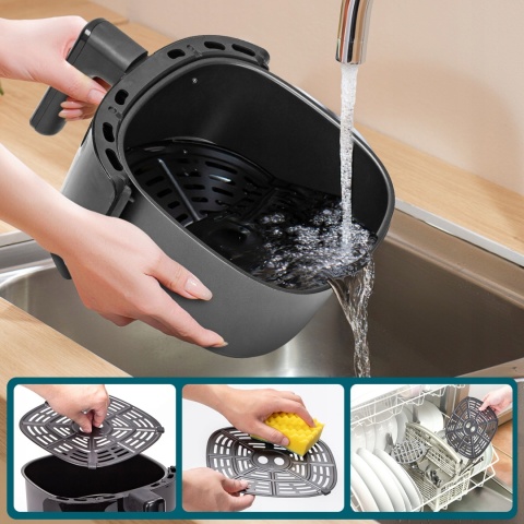 FRYTKOWNICA BEZTŁUSZCZOWA CZARN AAIGOSTAR HAYDEN X 1500W 4L LED 8 PROGRAMÓW