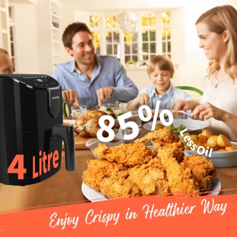 FRYTKOWNICA BEZTŁUSZCZOWA CZARN AAIGOSTAR HAYDEN X 1500W 4L LED 8 PROGRAMÓW