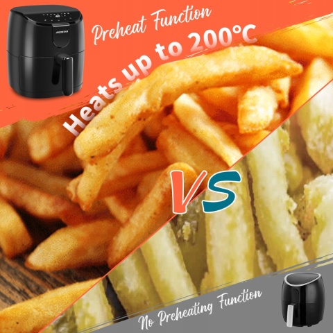 FRYTKOWNICA BEZTŁUSZCZOWA CZARN AAIGOSTAR HAYDEN X 1500W 4L LED 8 PROGRAMÓW