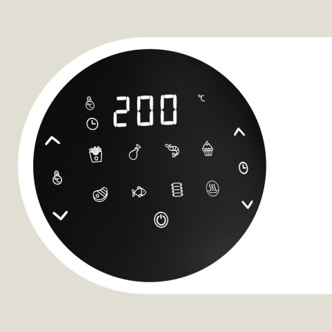 FRYTKOWNICA BEZTŁUSZCZOWA CZARNA ZEEGMA KNAPPER GRAND 7.7L 1800W LCD TIMER