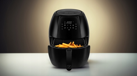 FRYTKOWNICA BEZTŁUSZCZOWA CZARNA ZEEGMA KNAPPER GRAND 7.7L 1800W LCD TIMER