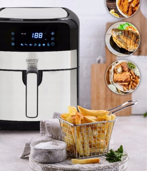 FRYTKOWNICA BEZTŁUSZCZOWA XXL AIR FRYER 5L 2500W - DUŻA MOC I POJEMNOŚĆ