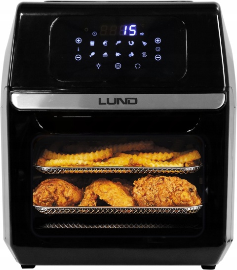 FRYTKOWNICA BEZTŁUSZCZOWA LUND 12L 1800W LCD 10 PROGRAMÓW, TIMER, PIEKARNIK