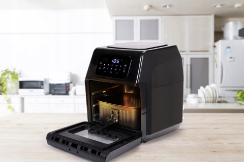 FRYTKOWNICA BEZTŁUSZCZOWA LUND 12L 1800W LCD 10 PROGRAMÓW, TIMER, PIEKARNIK