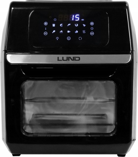 FRYTKOWNICA BEZTŁUSZCZOWA LUND 12L 1800W LCD 10 PROGRAMÓW, TIMER, PIEKARNIK