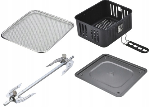 FRYTKOWNICA BEZTŁUSZCZOWA LUND 12L 1800W LCD 10 PROGRAMÓW, TIMER, PIEKARNIK