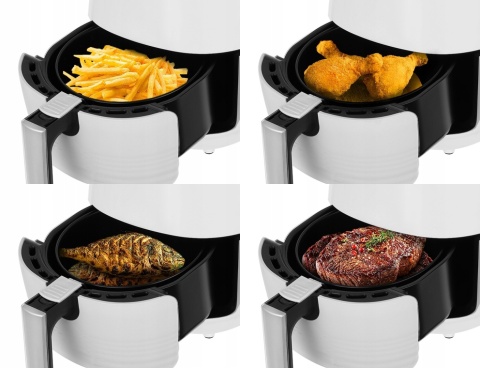 FRYTKOWNICA BEZTŁUSZCZOWA MULTIFRYER WHITE 2,5L LED 5 PROGRAMÓW QUICK AIR
