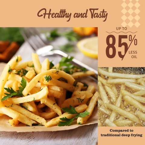 FRYTKOWNICA BEZTŁUSZCZOWA TAYLOR SWODEN 4,5L 1350W CYFROWY WYŚWIETLACZ