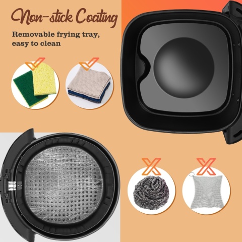 FRYTKOWNICA BEZTŁUSZCZOWA TAYLOR SWODEN 4,5L 1350W CYFROWY WYŚWIETLACZ