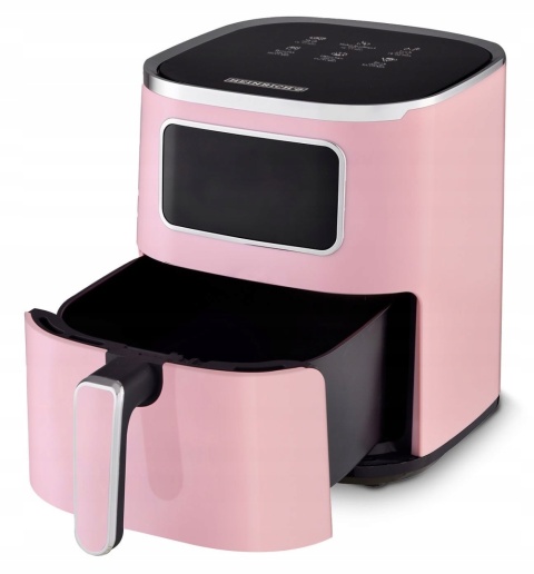 FRYTKOWNICA BEZTŁUSZCZOWA ZDROWA HEINRICH'S HFR 8216 RÓŻOWA 5L 1450W LED