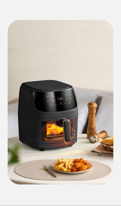 FRYTOWNICA BEZTŁUSZCZOWA AIR FRYER 1400W 5L - ZDROWE SMAŻENIE BEZ OLEJU