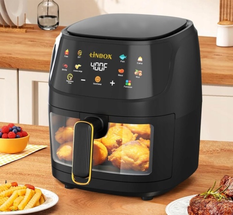 FRYTOWNICA BEZTŁUSZCZOWA AIR FRYER 1400W 5L - ZDROWE SMAŻENIE BEZ OLEJU