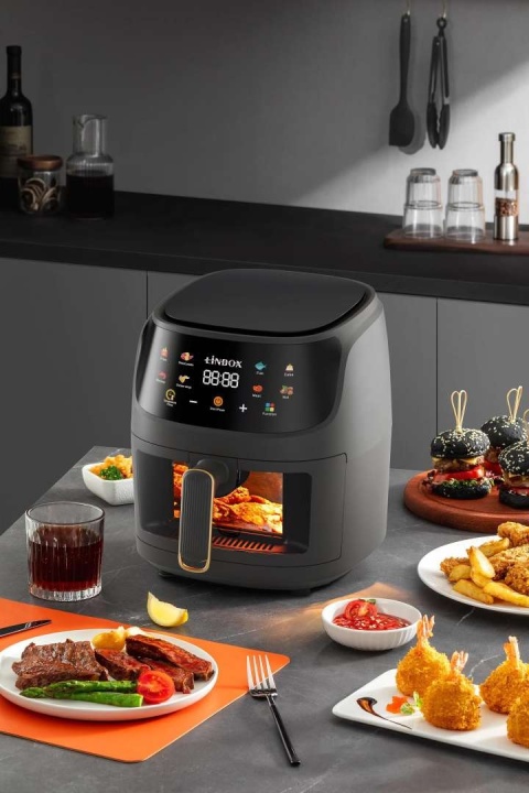FRYTOWNICA BEZTŁUSZCZOWA AIR FRYER 1400W 5L - ZDROWE SMAŻENIE BEZ OLEJU