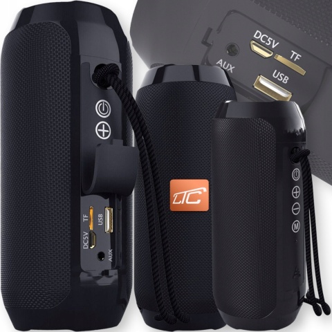 GŁOŚNIK BLUETOOTH PRZENOŚNY 4 WBUDOWANE GŁOŚNIKI, MOCNY BASS, RADIO FM USB