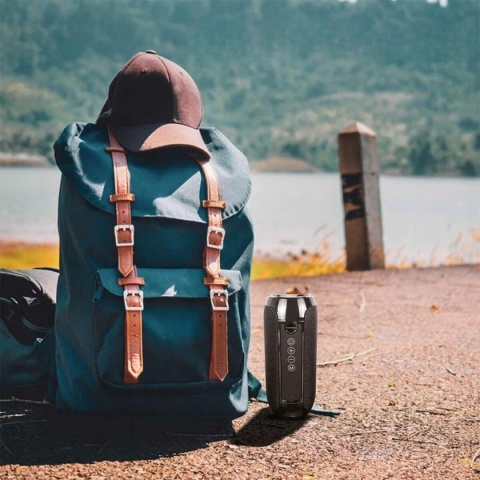 GŁOŚNIK BLUETOOTH PRZENOŚNY 4 WBUDOWANE GŁOŚNIKI, MOCNY BASS, RADIO FM USB