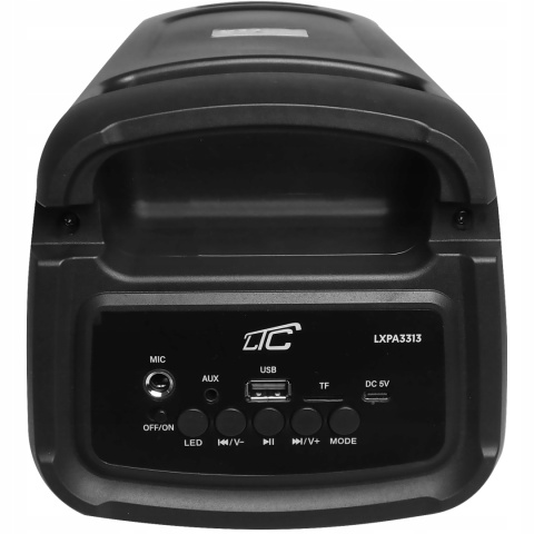 GŁOŚNIK PRO BLUETOOTH 4-WBUD. 37CM LED FM USB, 4000MAH, GRATIS MIKROFON