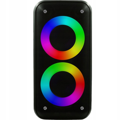 GŁOŚNIK PRO BLUETOOTH 4-WBUD. 37CM LED FM USB, 4000MAH, GRATIS MIKROFON