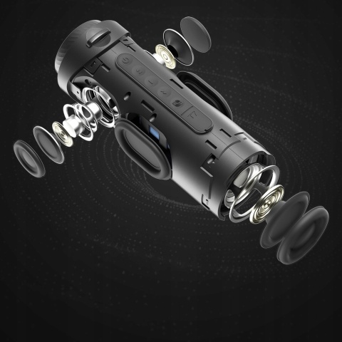GŁOŚNIK PRZENOŚNY TRONSMART T7 30W CZARNY BLUETOOTH 5.3 LED TWS WODOODPORNY