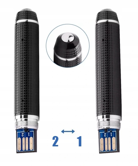 KAMERA DŁUGOPIS SZPIEGOWSKA GŁOS UKRYTA DYSKRETNA AUDIO FULL HD VIDEO