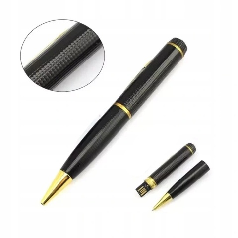 KAMERA DŁUGOPIS SZPIEGOWSKA GŁOS UKRYTA DYSKRETNA AUDIO FULL HD VIDEO