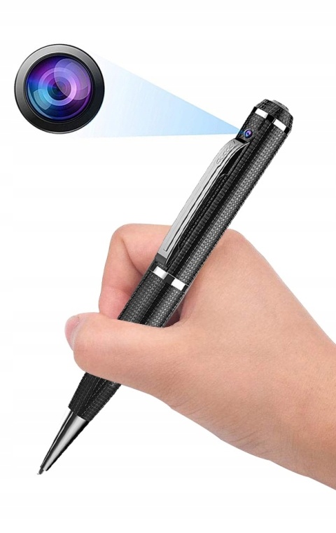 KAMERA DŁUGOPIS SZPIEGOWSKA GŁOS UKRYTA DYSKRETNA AUDIO FULL HD VIDEO