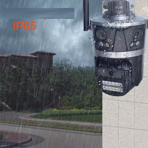 KAMERA IP OBROTOWA 3X4MPx ZOOM 8X, NOCNE WIDZENIE, DUAL AUDIO, WIFI, IP66