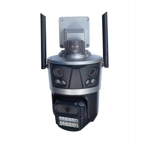 KAMERA IP OBROTOWA 3X4MPx ZOOM 8X, NOCNE WIDZENIE, DUAL AUDIO, WIFI, IP66