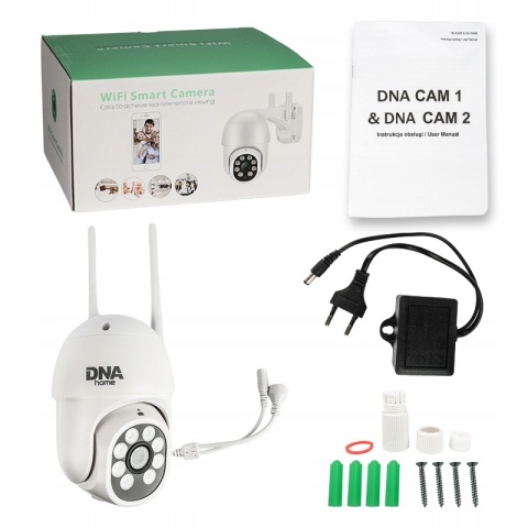 KAMERA IP WIFI ZEWNĘTRZNA 2MP FULLHD, OBROTOWA 355° ZOOM4X, DETEKCJA RUCHU